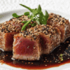 Tonfisk sashimi - kuber